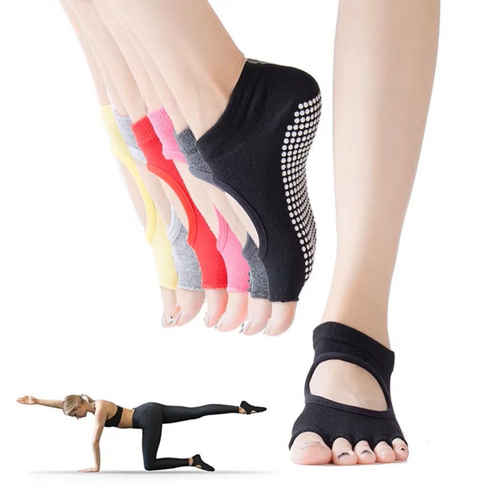 Home Gym Yoga - Backless Five Toe Yoga Socks Open