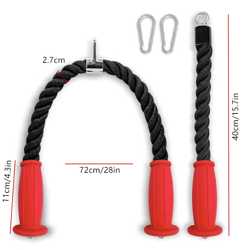 Ergonomic Tricep Ropes Non-Sli - огляд і ціна Home Gym Routine