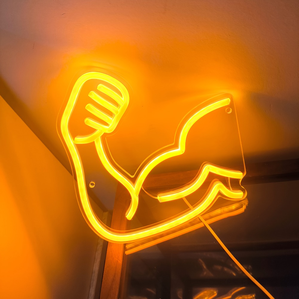 Fitness Motivation Light - Mus - огляд і ціна Home Gym Neon Sign