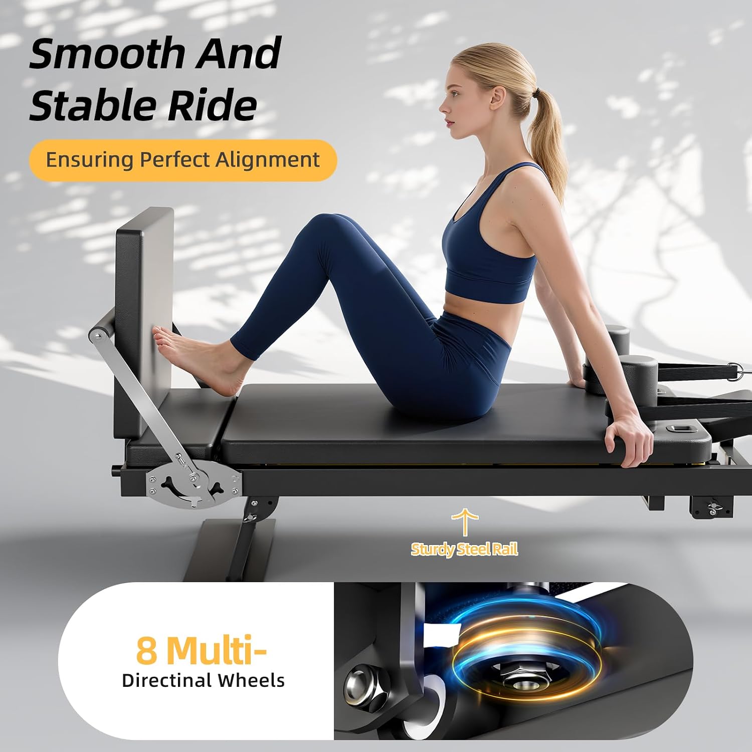 Foldable Pilates Reformer Mach - огляд і ціна Home Gym Equipment Set