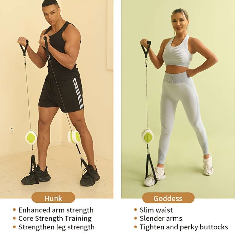 Portable Retractable Cable Tra - огляд і ціна Home Gym Equipment Set